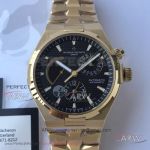 TWA Factory Swiss Grade Vacheron Constantin Overseas All Gold Case Black Dial 42mm Men's Watch